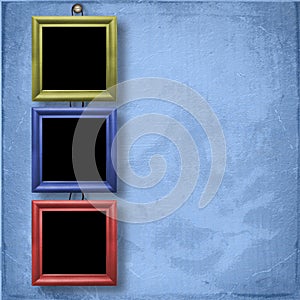 Three wooden frameworks for portraiture