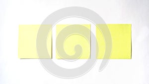 Three yellow post it used to innovation