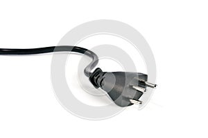 Threefold electric plug