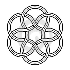 Three interlaced loops, symbol of Trinity