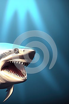 Thresher Shark Animal. Illustration Artist Rendering
