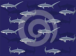 Thresher Shark Swimming Animation Seamless Wallpaper Background