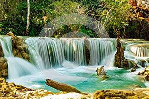 Threshold Kuang Si Waterfall. Laos. Luang Prabang