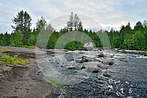 Threshold Schelye on the Onda river, Karelia, Russia