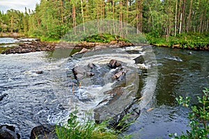 Threshold  Stol on the Pongoma River, North Karelia, Russia