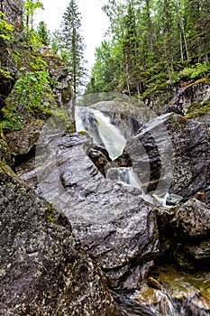Thresholds and waterfall of river