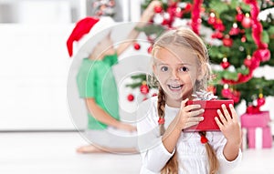 The thrill of christmas in childhood photo