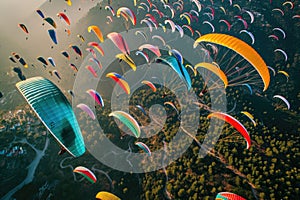 Thrilling Aerial Paragliding Festival
