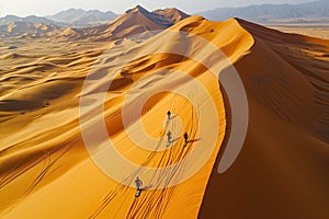 Thrilling Sandboarding Competition in the Desert