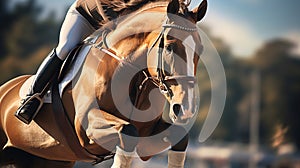 The Thrills of Show Jumping in Equestrian Sports. Generative AI