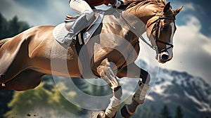 The Thrills of Show Jumping in Equestrian Sports. Generative AI