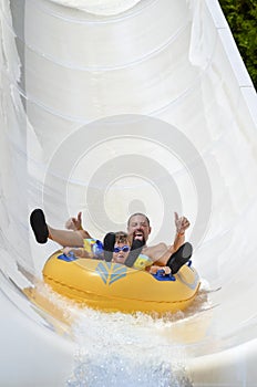 Thrills on the water slide