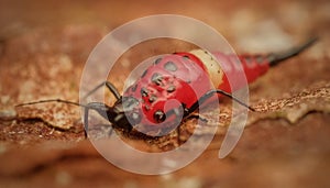 Thrips order Thysanoptera macro close up photo photo