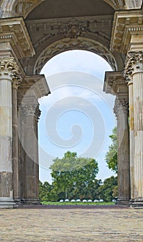 Thriumphal arc at Potsdam New Palace, Berlin, Germany