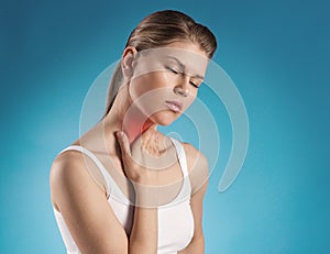 Throat pain photo