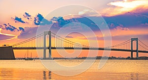 Throgs Neck Bridge seen from Bayside Queens