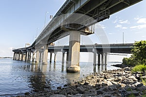 Throgs Neck Bridge on the view