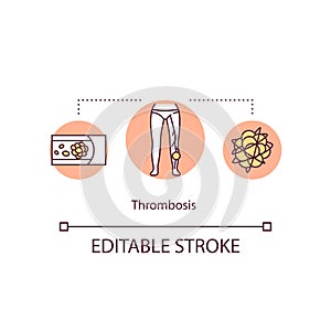 Thrombosis concept icon