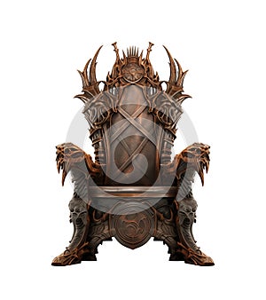 throne isolated on white