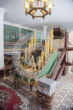 Throne stairs The Royal Palace Phnom Penh Cambodia