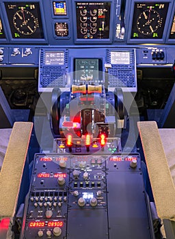 Throttle and control panel - Flight Simulator