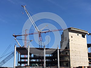 Constructing the new Chase Center for the San Francisco Golden State Warriors basketball team, 1.