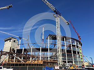 Constructing the new Chase Center for the San Francisco Golden State Warriors basketball team, 4.