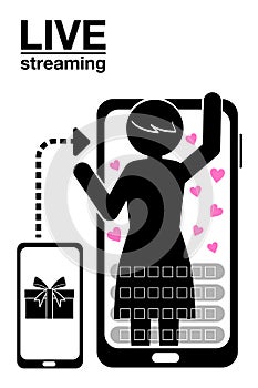 Throw gifts to your favorite streamers. Start live streaming. Support the distributor. Watch on your smartphone. Earn live