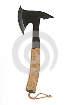 Throwing axe weapon isolated on white background