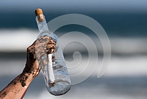 Throwing a message in a bottle