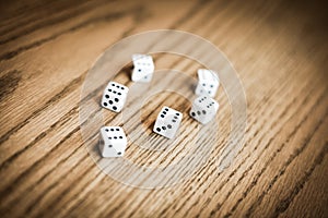 Throwing six dice and getting a perfect score !