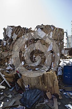 Thrown Cardboard Boxes photo