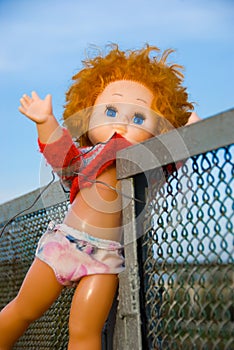 Thrown out doll