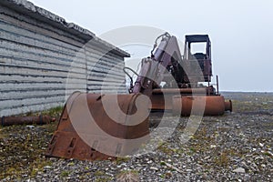 The thrown technics in Arctic regions photo