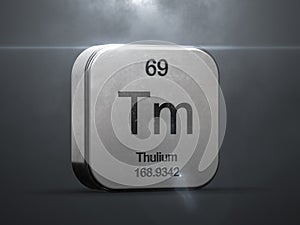 Thulium element from the periodic table
