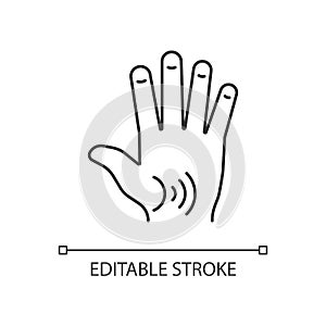 Thumb arthritis linear icon