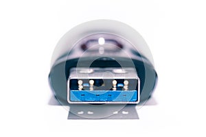 Thumb drive usb 3 on white background