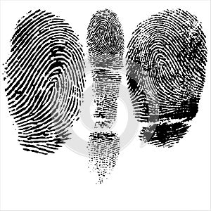 Thumb and finger print photo