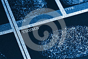 Thumb Fingerprint File