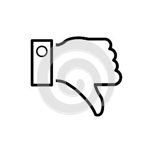 Thumb icon flat vector template design trendy