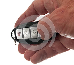 Thumb on keyless wireless door opener photo