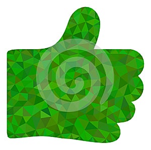 Thumb Like Triangle Filled Icon