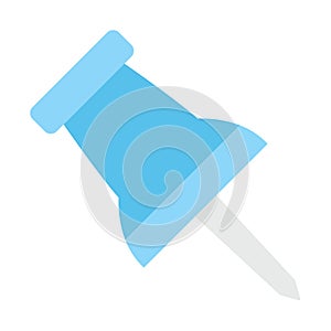 Thumb pin, pin, tack, affixing pin fully editable vector icon