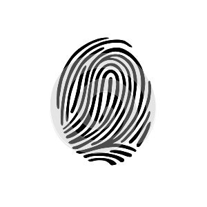 Thumb print fingerprint vector illustration