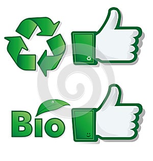 Thumb up bio & eco