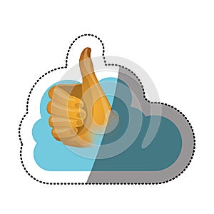 Thumb up and cloud computing design
