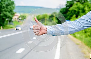 Thumb up gesture meaning. Cultural difference. Hitchhiking gesture. Thumb up inform drivers hitchhiking. But in some