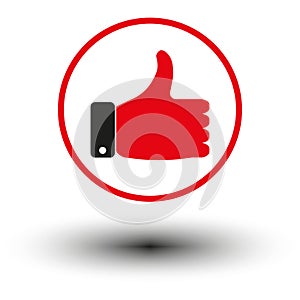 Thumb Up icon. Vector illustration. EPS 10.