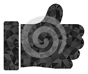 Thumb Up Triangle Filled Icon