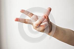 Thumb victory hand symbol
